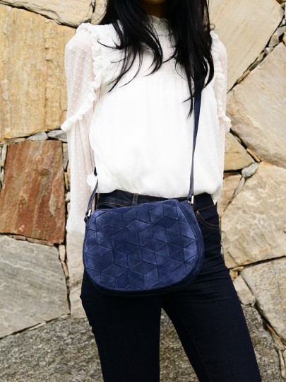 Escapade Mini Suede Saddle Bag
