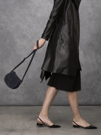 Escapade Suede Mini Saddle Bag
